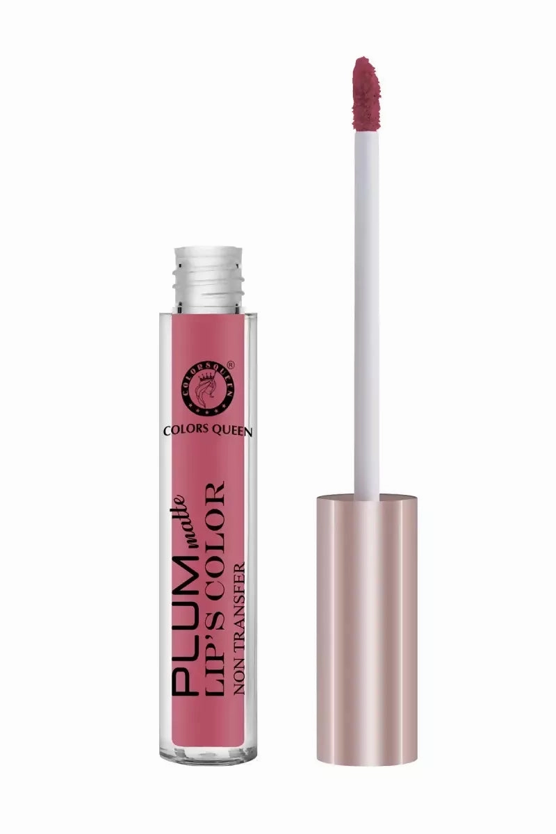 Colors Queen Plum Lips Color Non Transfer Matte Liquid Lipstick 7g (Blush)