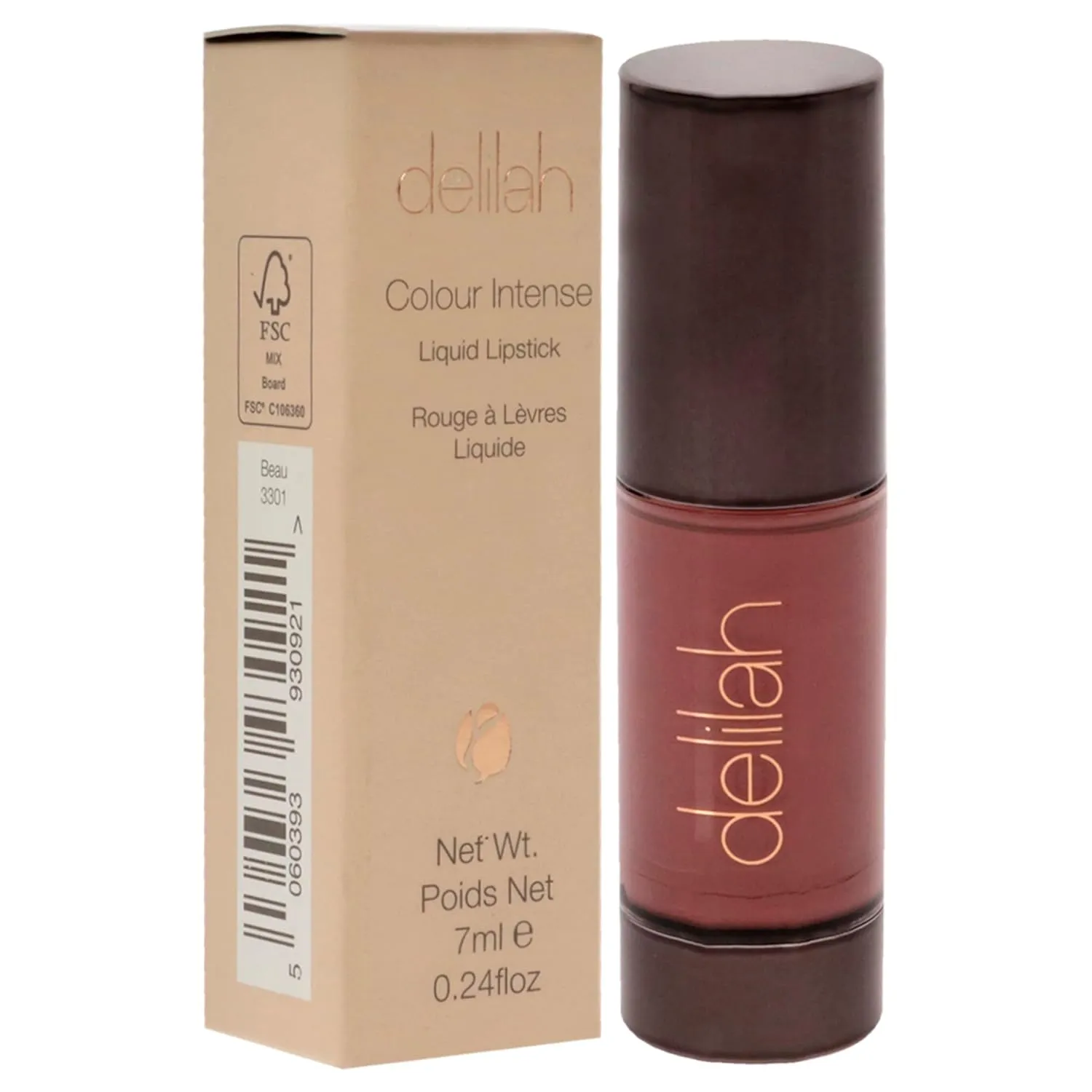 Colour Intense Liquid Lipstick - Beau - Longwear, Lightweight, Full Coverage, Highly Pigmented Makeup Lipstick For Women - Matte Finish - Paraben Free - 7 ml / 0.24 Oz