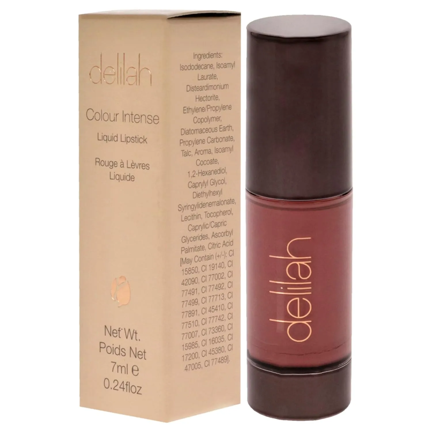Colour Intense Liquid Lipstick - Beau - Longwear, Lightweight, Full Coverage, Highly Pigmented Makeup Lipstick For Women - Matte Finish - Paraben Free - 7 ml / 0.24 Oz