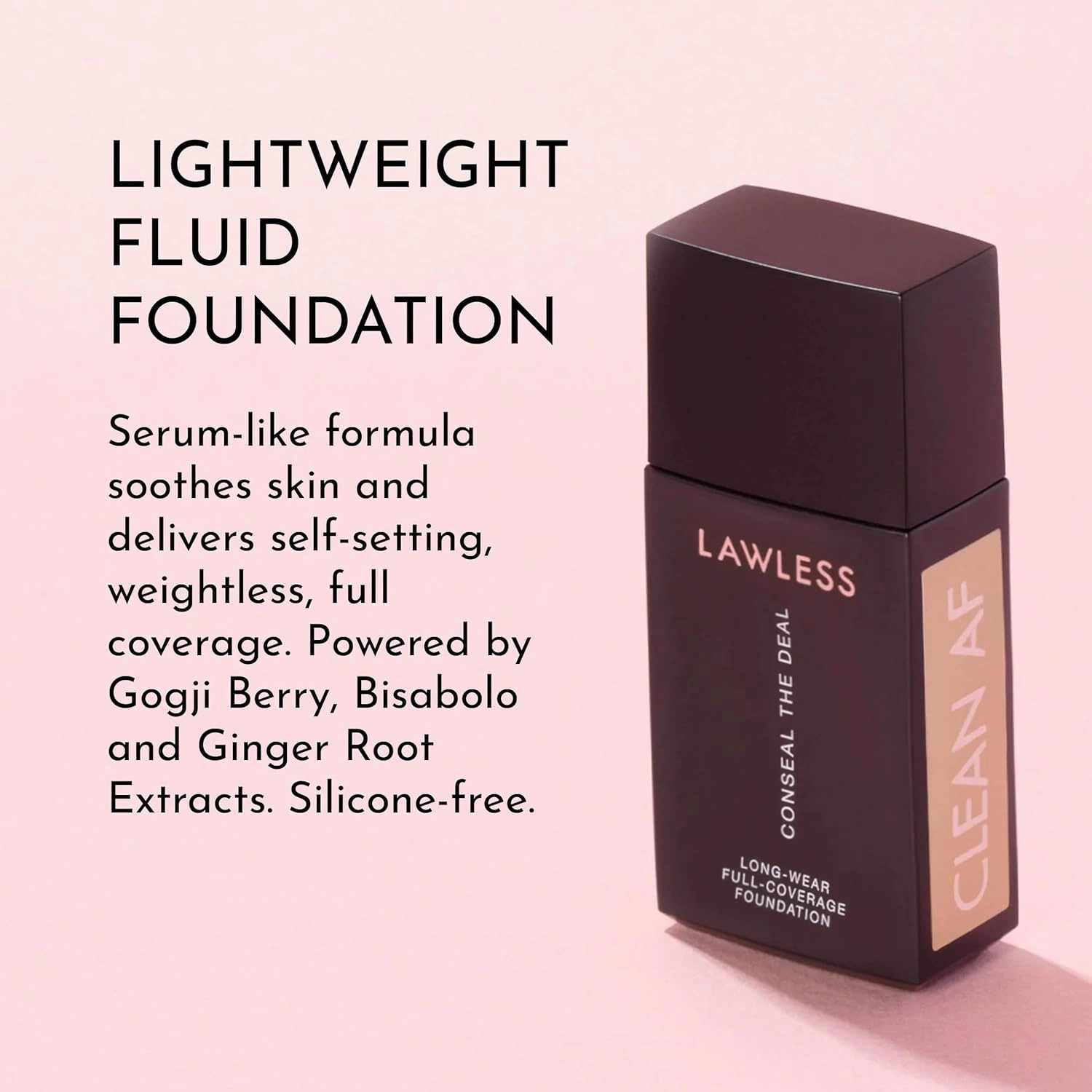 Conseal The Deal Long-Wear Full-Coverage Foundation - Sesame - Premium Self-Setting Foundation Powered by Natural Ingredients to Provide a Natural, Weightless Finish