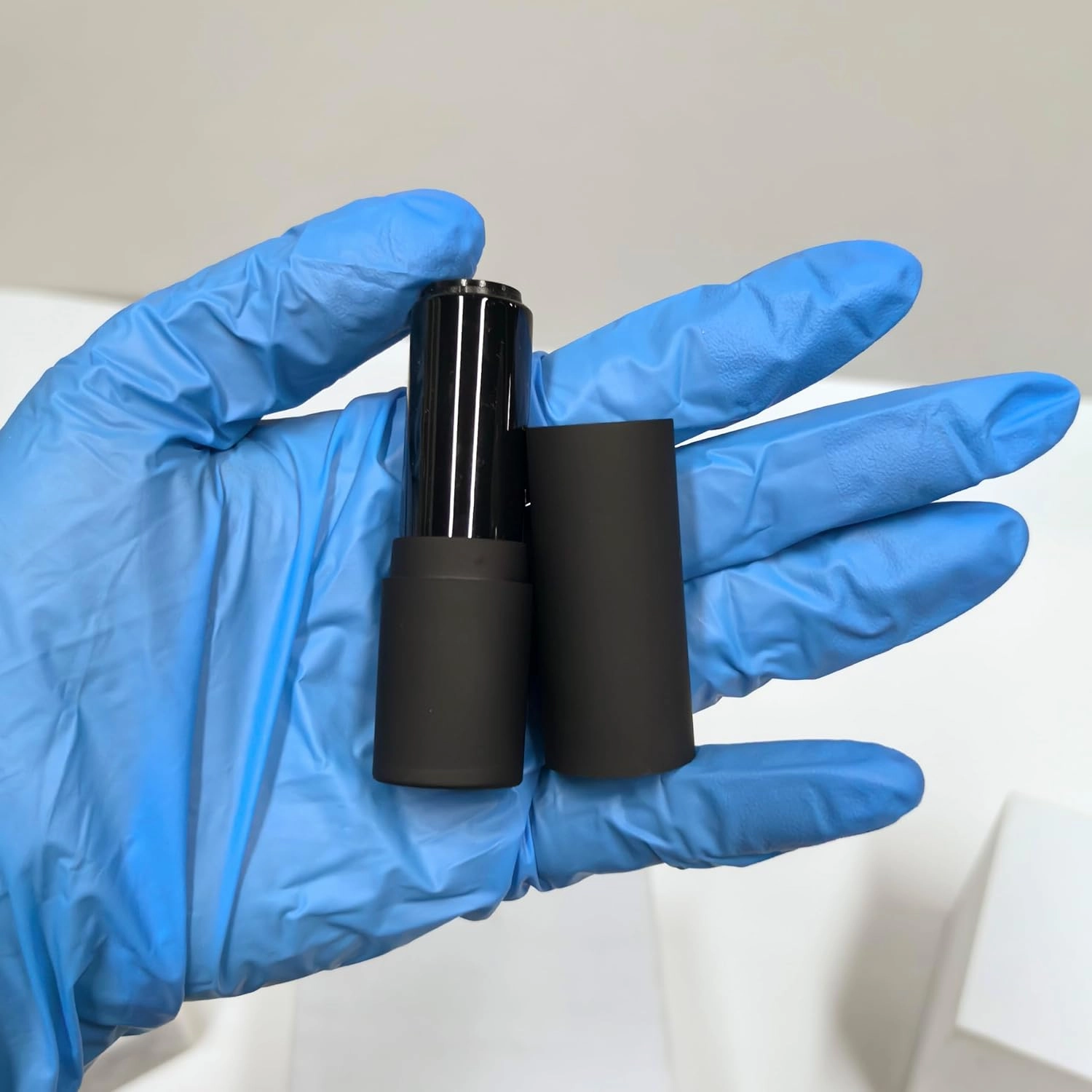 COSIDEA 30pcs Empty Round Matte Black 12.1mm lipstick tubes Man's lipbalm container DIY cosmetic packing tube