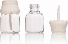 COSIDEA 40PCS Empty 15ml baby bottle lip gloss tubes White Cute Lipgloss Container Tube Packing castor oil container (40)