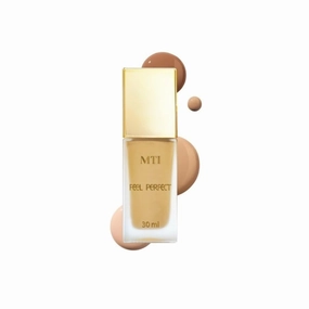 CosmeticsxMTI Feel Perfect Liquid Foundation Smooth Coverage and Nourishes Skin with Coenzyme Q10 (N3 Dark Skin, 30g)