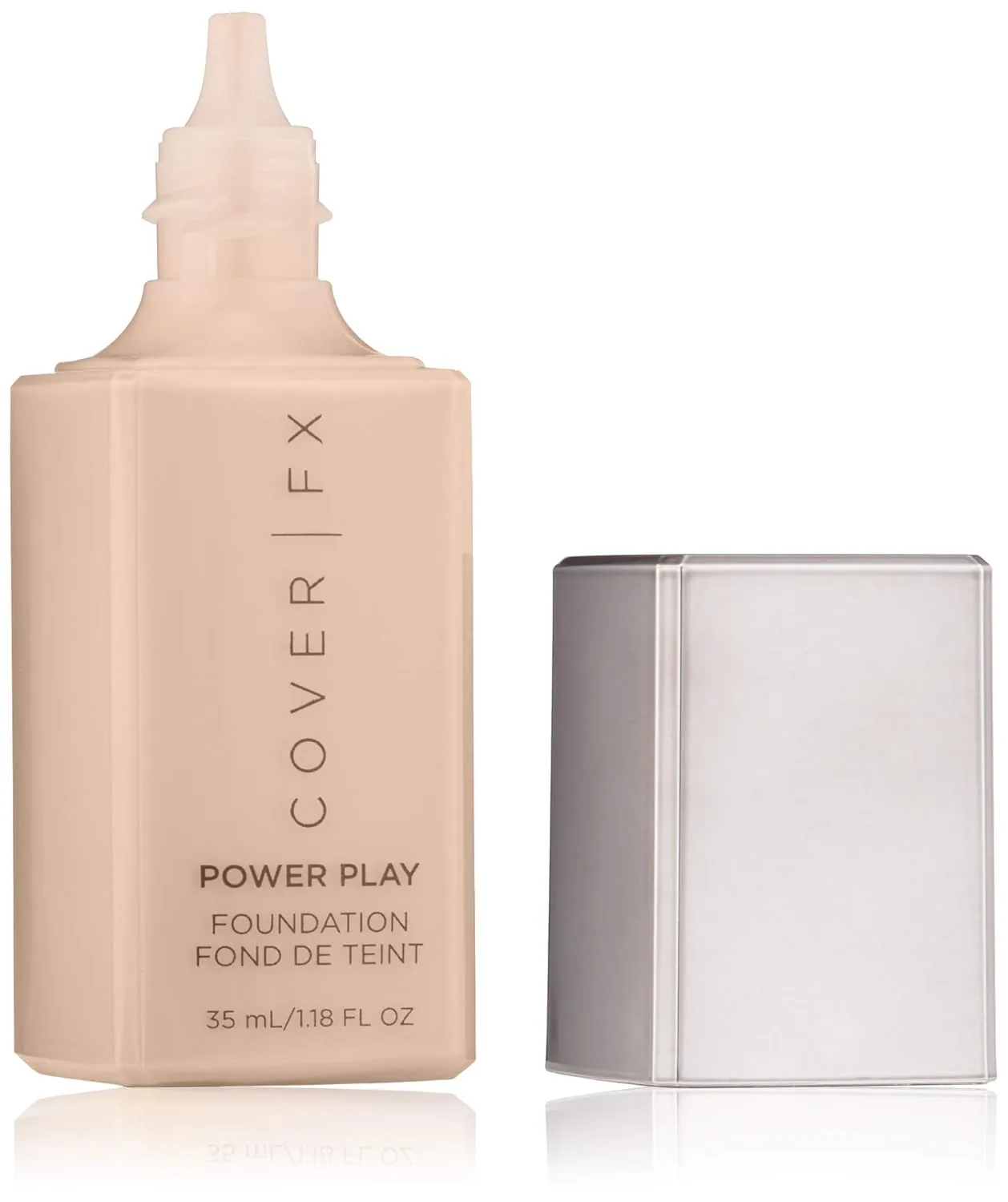 Cover FX Power Play Foundation: Full Coverage, Waterproof, Sweat-proof and Transfer-Proof Liquid Foundation For All Skin Types N20, 1.18 fl. oz.