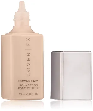 Cover FX Power Play Foundation: Full Coverage, Waterproof, Sweat-proof and Transfer-Proof Liquid Foundation For All Skin Types N20, 1.18 fl. oz.