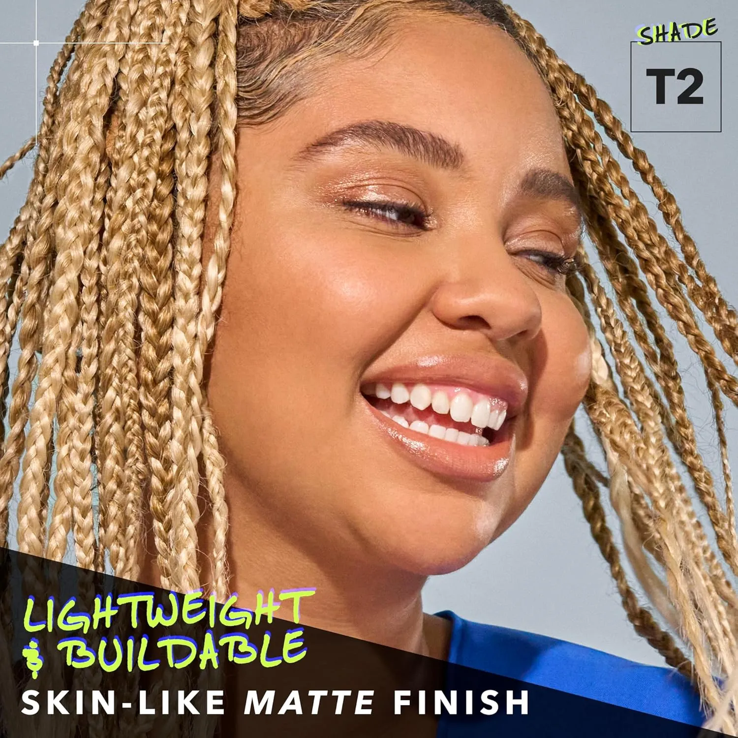 COVER FX Power Play Foundation - Shade T2 - Buildable Full Coverage - Waterproof Sweat-Proof Transfer-Proof - Natural Matte Finish - All Skin Types