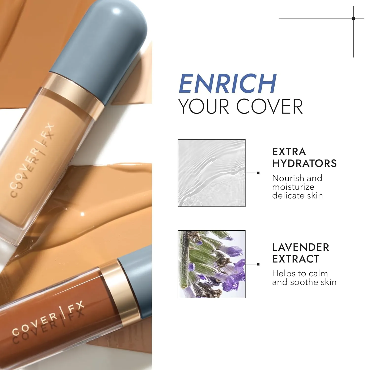 COVER FX Skin Discovered Longwear Full Coverage Concealer | Buildable Crease-Resistant High Coverage Formula Conceals, Corrects, and Brightens | L3- Light to medium skintones with cool undertones