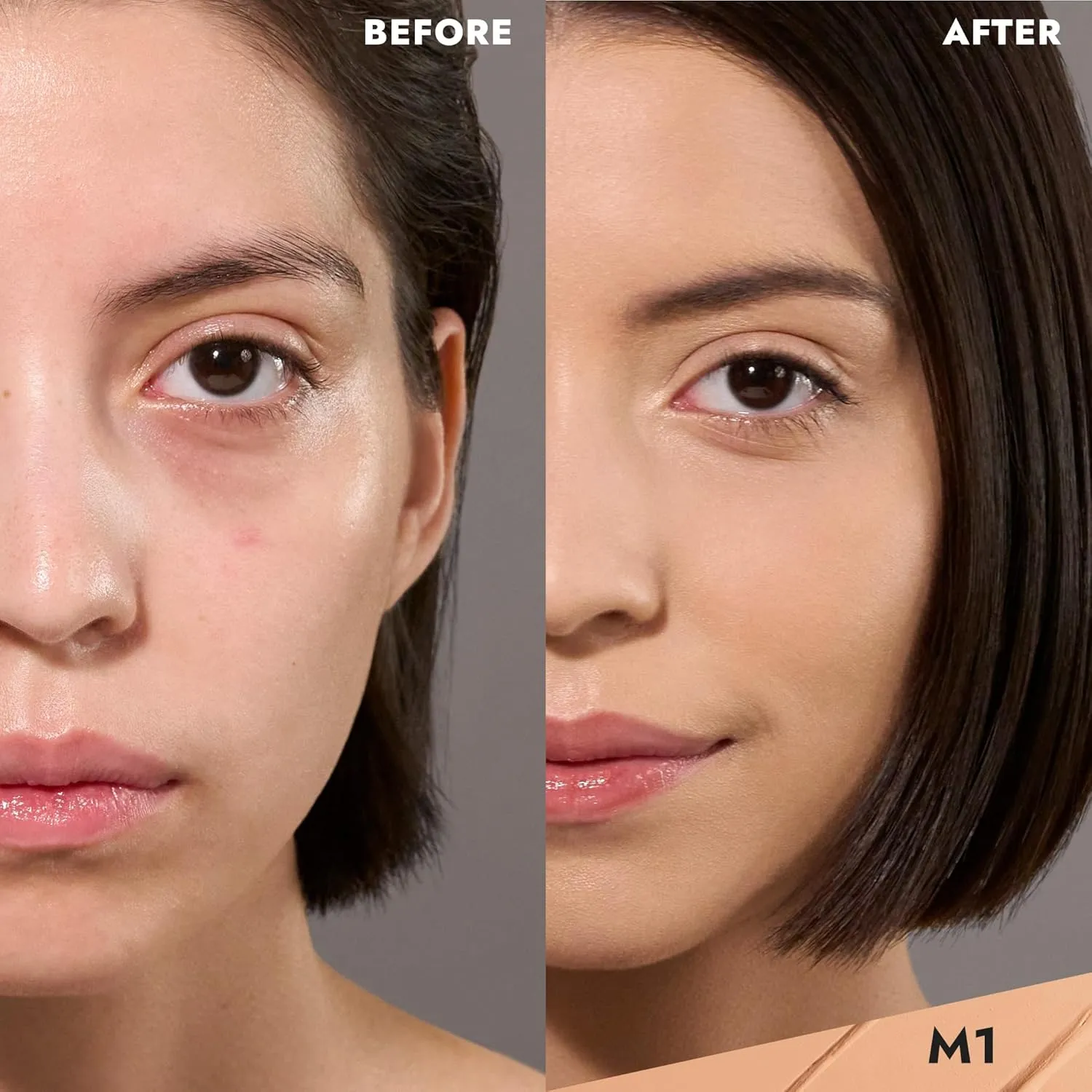 COVER FX Total Cover Cream Foundation - Shade M1 - Buildable Coverage - Natural Finish - Oil-Free - Sweat-Proof