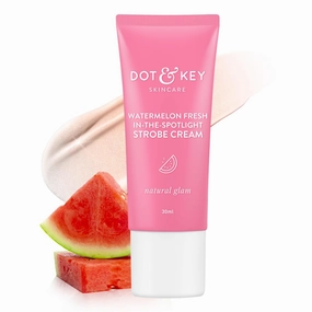 D.ot & K.ey Watermelon Fresh In-the-spotlight Strobe Cream | Face Skin Radiance Cream | Moisturizer & Highlighter For Face | For Dewy Glazed Instant Glow | Boosts Hydration | For Women & Men