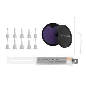 Dermaflage Scar Filler Kit - Medium - Deep Scar Cover and Waterproof Concealer for Acne Scars Wrinkles, and Ice Pick Scars Makeup, 1 mo supply