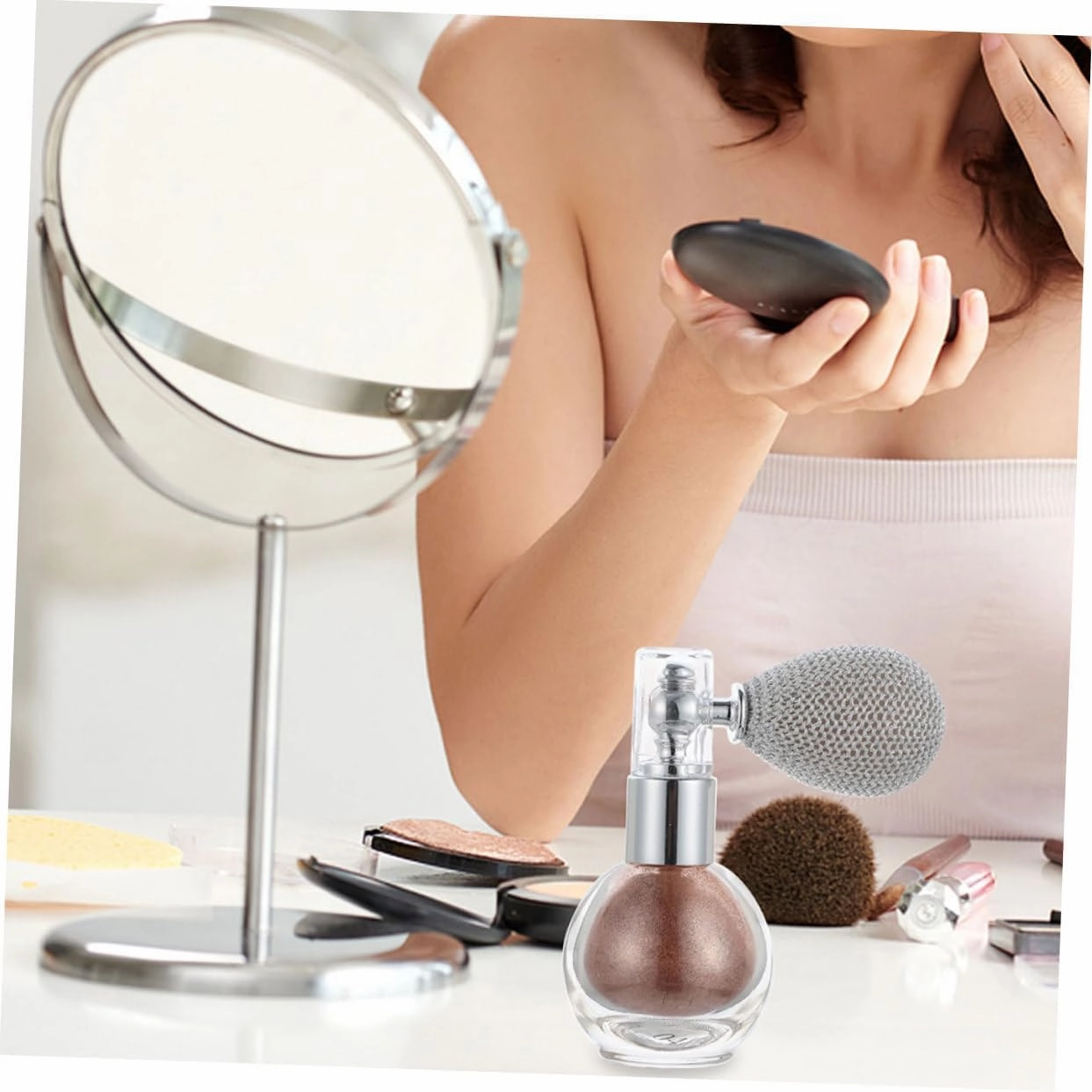 Didiseaon Highlighter Supply Set 2pcs Glitter Spray Highlighter Makeup Glittering Sprayer Highlight Bottle