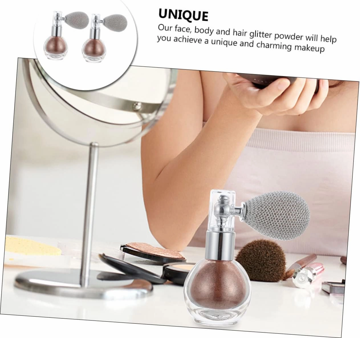 Didiseaon Highlighter Supply Set 2pcs Glitter Spray Highlighter Makeup Glittering Sprayer Highlight Bottle