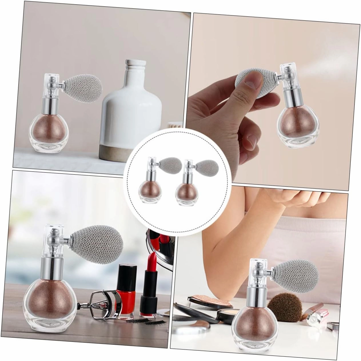 Didiseaon Highlighter Supply Set 2pcs Glitter Spray Highlighter Makeup Glittering Sprayer Highlight Bottle