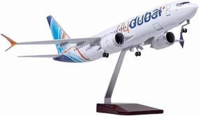 Diecast Plane Model 47CM for B737 Resin Airplane Model with Light and Wheel for Collections (with Light)