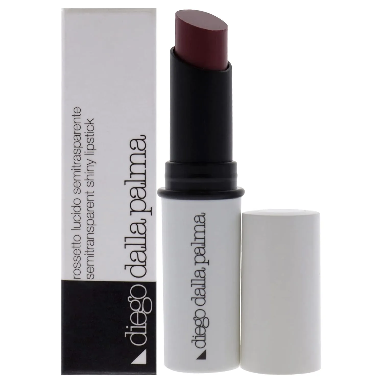 Diego dalla Palma Semitransparent Shiny Lipstick - Hydrates And Protects - Sheer Color - Luminous And Shiny Finish - Gives Plump And Smooth Lips - Long Lasting Wear - 149 Mauve - 0.1 Oz