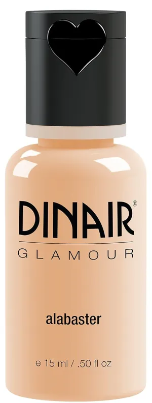 Dinair Airbrush Makeup Foundation | Alabaster | GLAMOUR: Natural, Light coverage, Matte 0.50 oz.