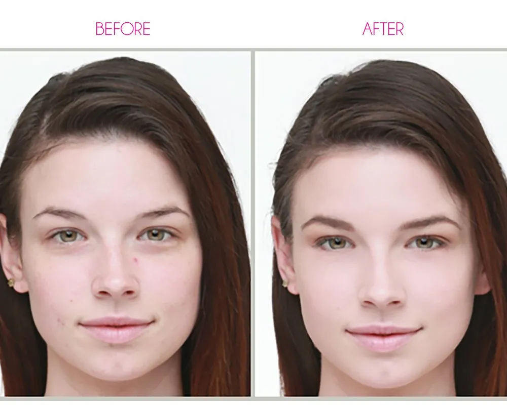 Dinair Airbrush Makeup Foundation | Alabaster | GLAMOUR: Natural, Light coverage, Matte 0.50 oz.
