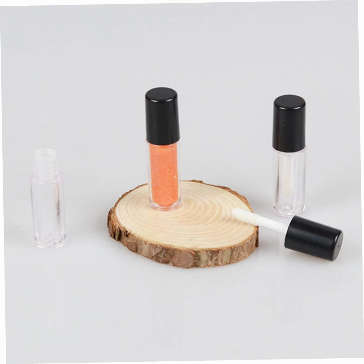 DOITOOL Lip Balm Containers 50pcs Clear Lip Gloss Lipgloss Lip Empty Lip Wand Bottles Container Lipstick Tube