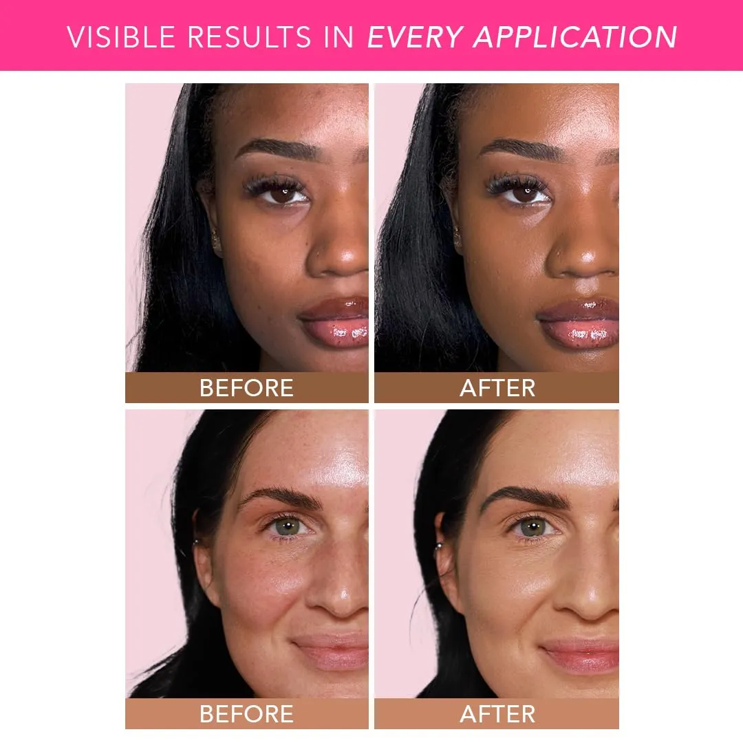 Doll 10 Peptide Bounce Balm Foundation™ – Hydrating, Age-Defying Foundation for Older Women, All Skin Types – Vegan, Clean, Natural, Medium Buildable Coverage, Blurs Fine Lines - [Deep/Rich]