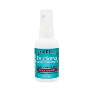 Dr. Dee & Co. | Scalp Therapy Spray – Hydrating Scalp Treatment with MicroSilver & Peptides | Soothe Dry, Itchy Scalp | Balance Scalp Microbiome | Non-Greasy, Leave-In Formula | 2 fl oz