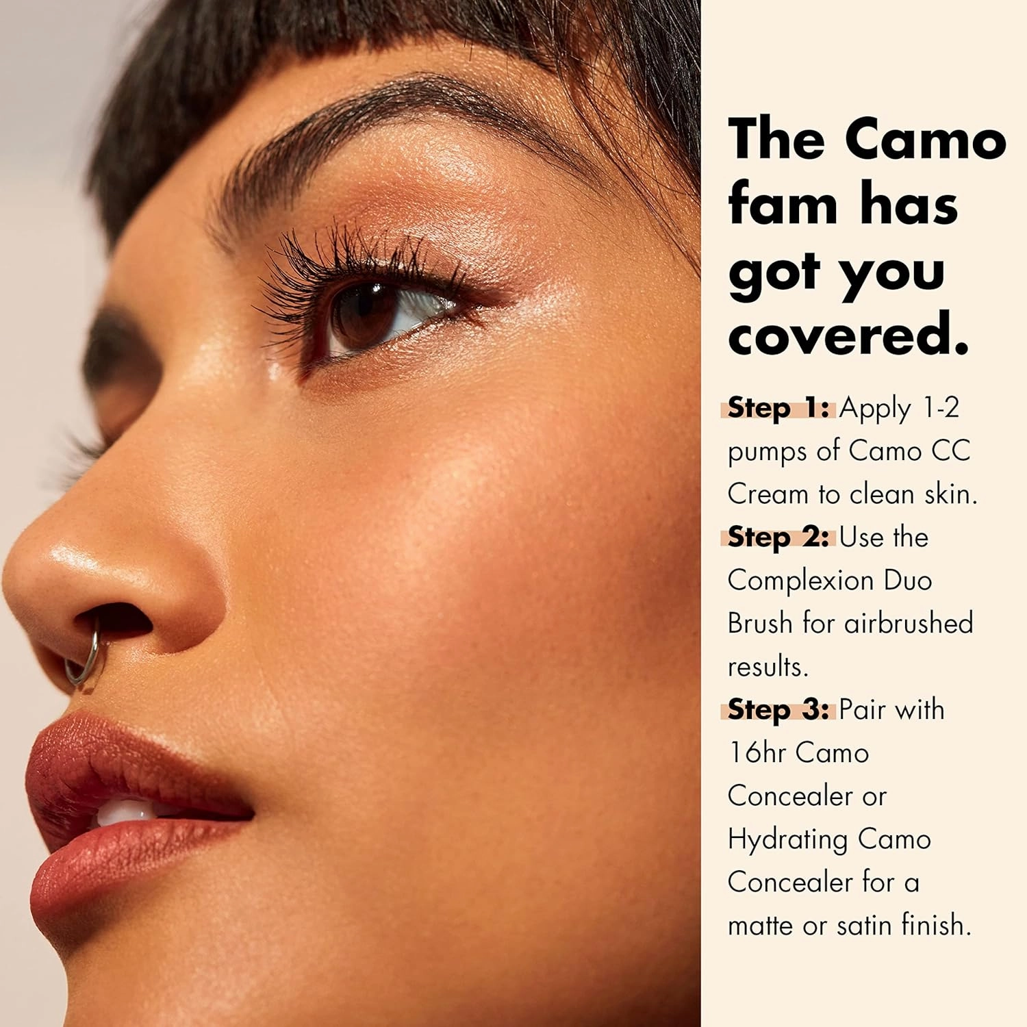 e.l.f. Camo CC Cream, Color Correcting Medium-To-Full Coverage Foundation with SPF 30, Medium 330 W, 1.05 Oz (30g)