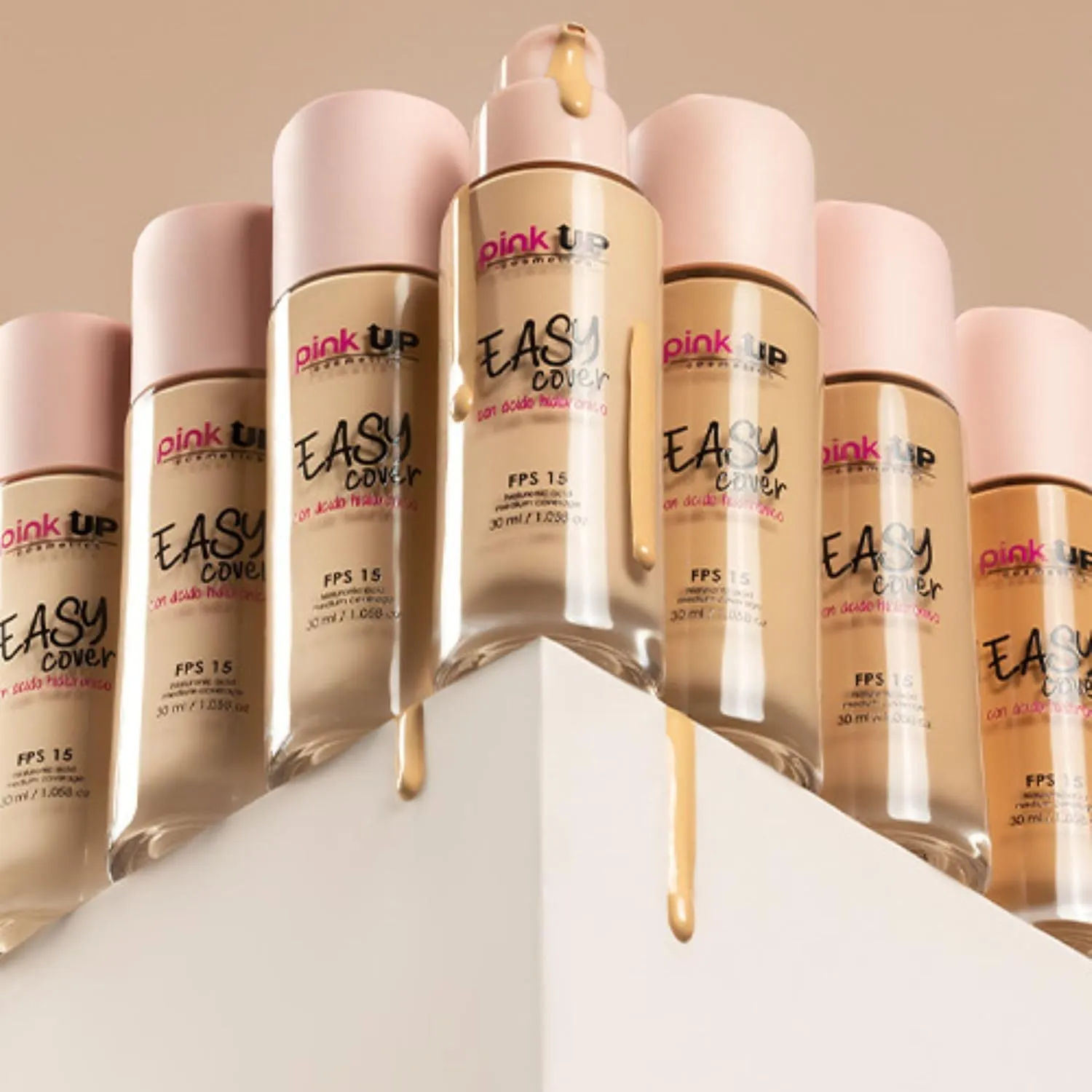 Easy Cover Liquid Makeup| Foundation Make Up| Tinted Moizturizer for face| Liquid Make Up| Medium coverage| Water base| Alcohol free| Model PKEC400