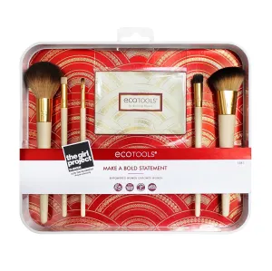 EcoTools Limited Edition Make A Bold Statement Makeup Kit - 5 Brushes, Blotting Papers & Storage Tray