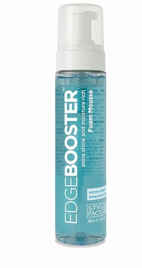 Edge Booster Style Factor Extra Shine and Moisture Rich Foam Mousse, 9 fl oz