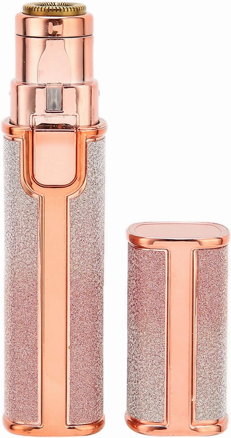 Electric Shaver 2-in-1 Epilator Women's Rechargeable Electric Portable Face Razors Eyebrow Lips Body Mini Trimmer Lipstick Epilator Facial Care Painless Epilator Trimmer