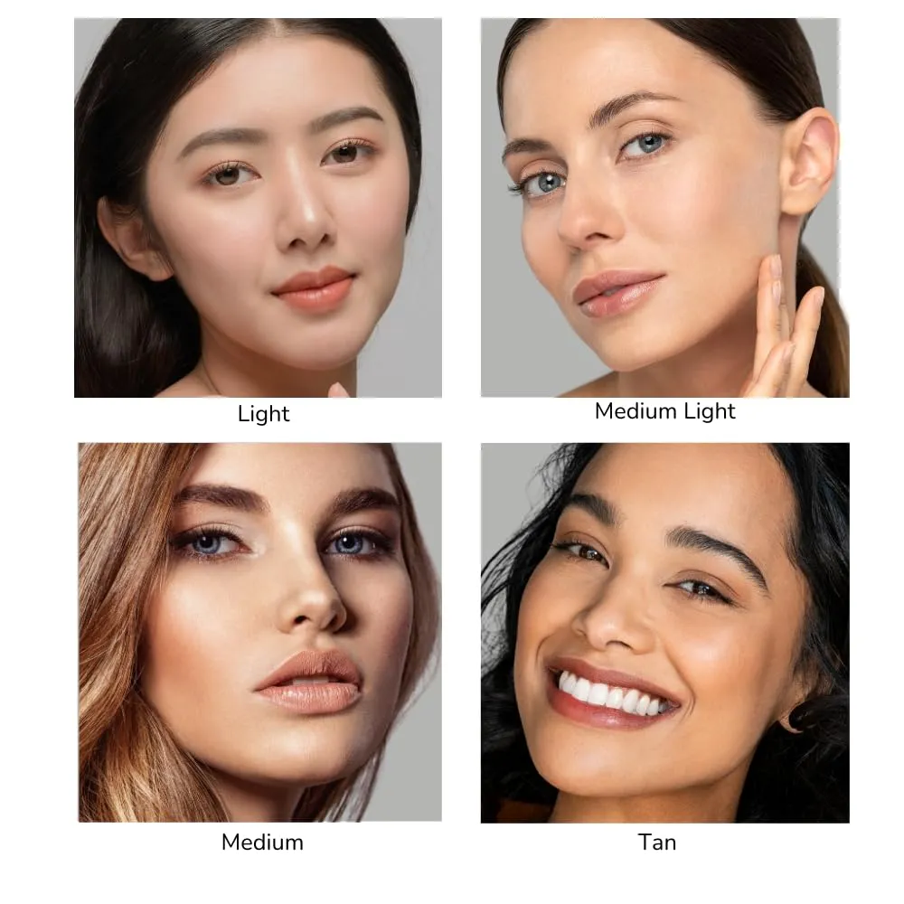 Emani Youth Defense Foundation with Hyaluronic Acid - Anti-Aging, Full Coverage - Protects Face and Brightens Skin Discoloration, Light