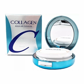 Enough Collagen Aqua Air Cushion, Hydrating Foundation with SPF50, Dewy Finish and Collagen Boost, Korean Beauty Essential for Radiant Skin, 0.53 oz (#13 - Light Beige)