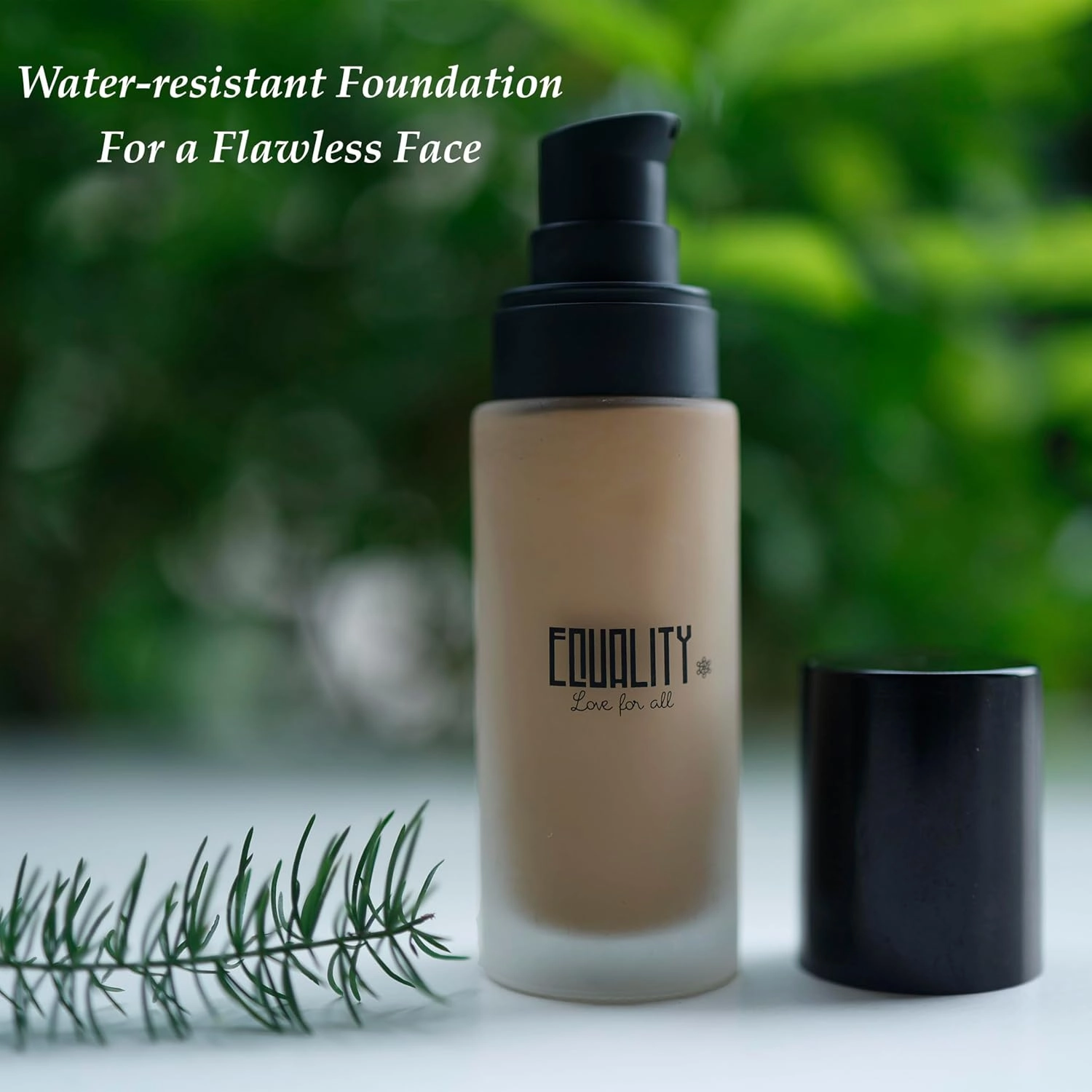 EQUALITY Cashmere Foundation, Water resistant, Medium to Full coverage, Soft matt finish, 12 hour wear Shine control, Cruelty Free, Paraben Free, 33ml/1.12 Fl Oz - C45