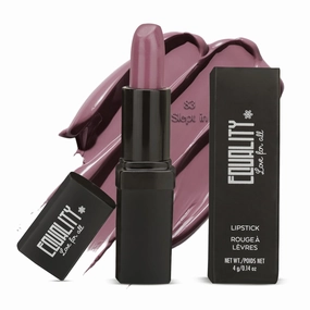 EQUALITY Luxury Lipstick – Super Shiny & Glossy, Ultra-Lightweight, Sheer Clear, Non-Drying, Long-Lasting, with Vitamin E & Vanillin - Hypoallergenic, Halal Certified - 4g / 0.14oz -Slept In