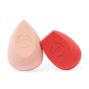 Ere Perez - Bio All-Beauty Sponge Duo | Multiple Edges for Precise Application, Streak-Free Finish, Pointed   Slanted Sponges | Vegan, Cruelty-Free, 100% Plant-Based