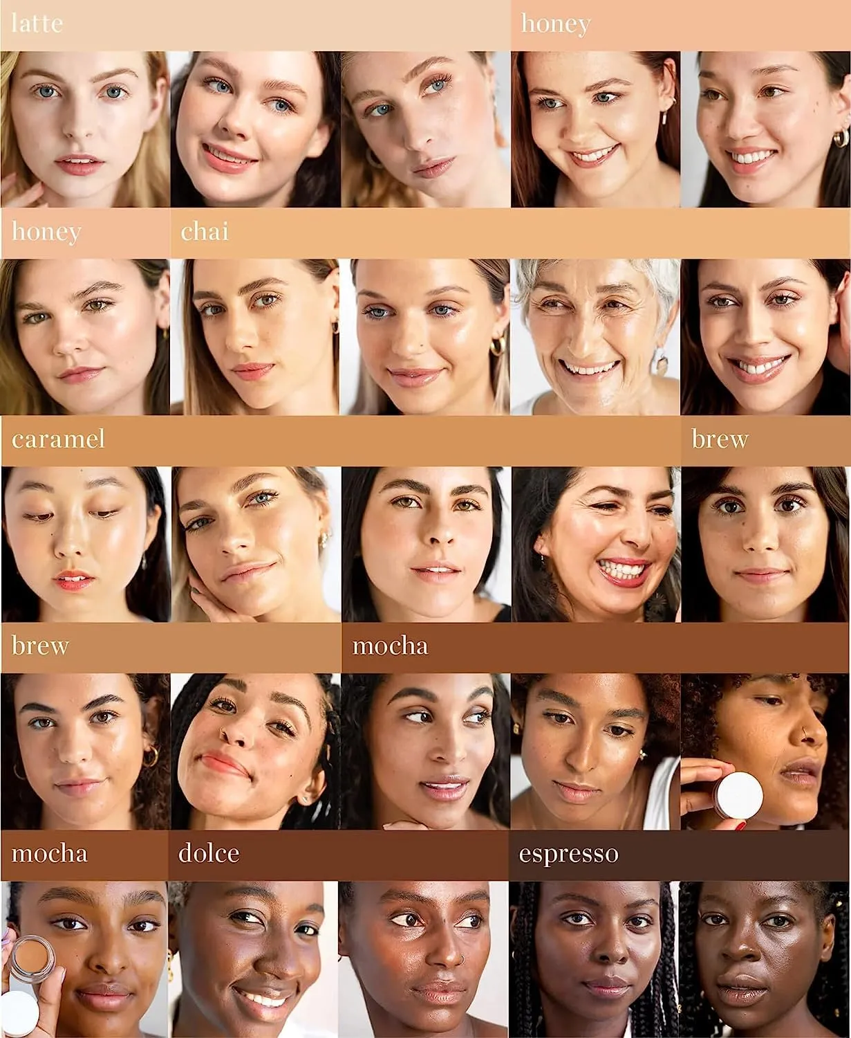 Ere Perez - Natural Arnica All-Cover Pot Concealer | Med-Full Coverage, Satin Finish, Calming, Nourishing | Vegan, Cruelty-Free, Clean Beauty (Espresso, 0.18 oz | 5 g)