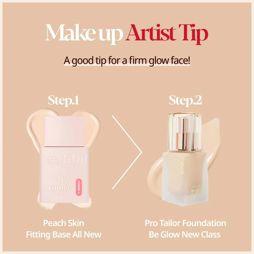 Espoir Pro Tailor Foundation Be Glow New Class #5 Tan 1.06 oz SPF27 PA   | Long-Lasting Healthy Radiance Glow Liquid Foundation | Light-weight Natural Dewy Full Coverage | Korean Base Makeup