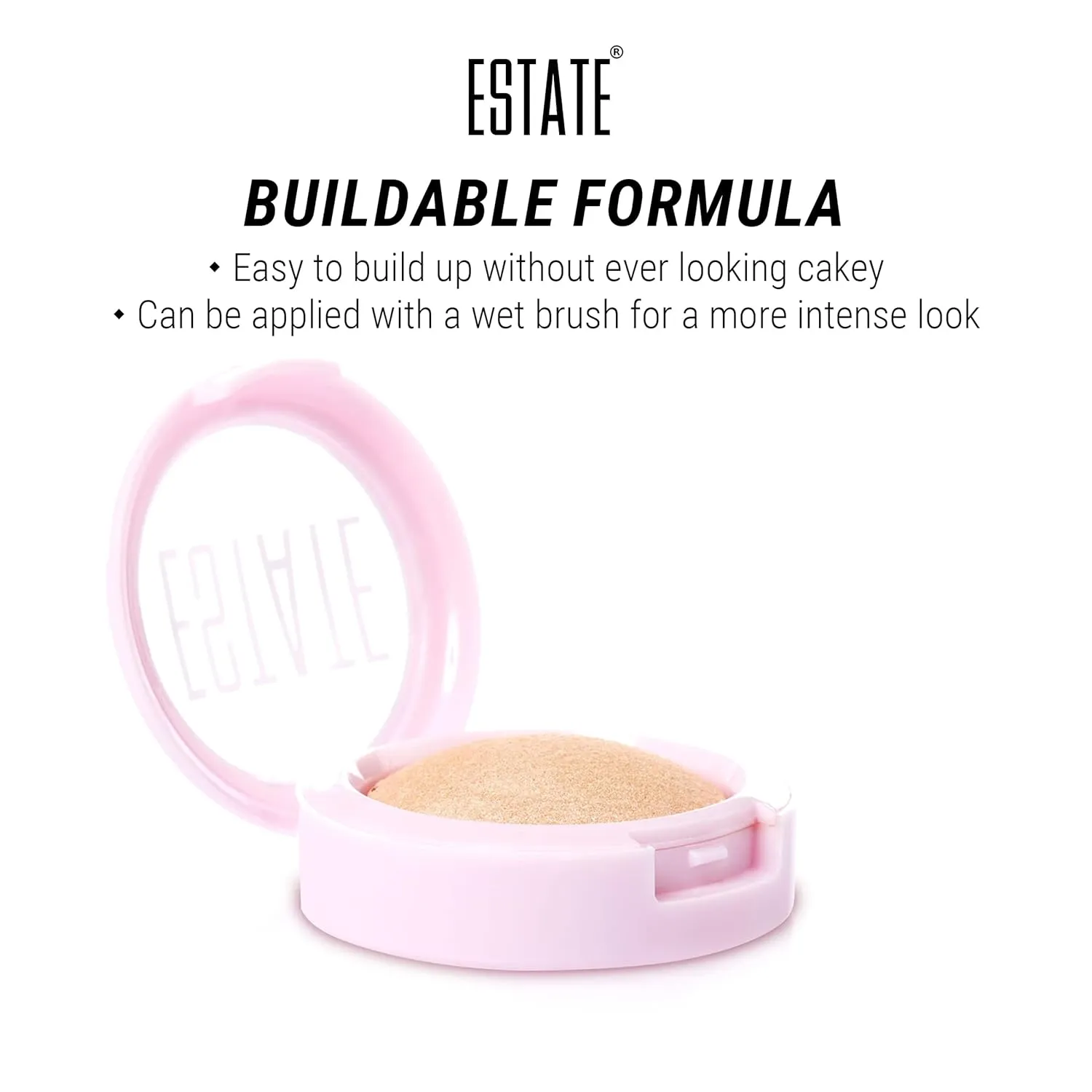 Estate Cosmetics Dew Me Baked Highlighter – Cheek, Eyes & Face Pressed Powder – 3 g (0.1 oz) (Lit)