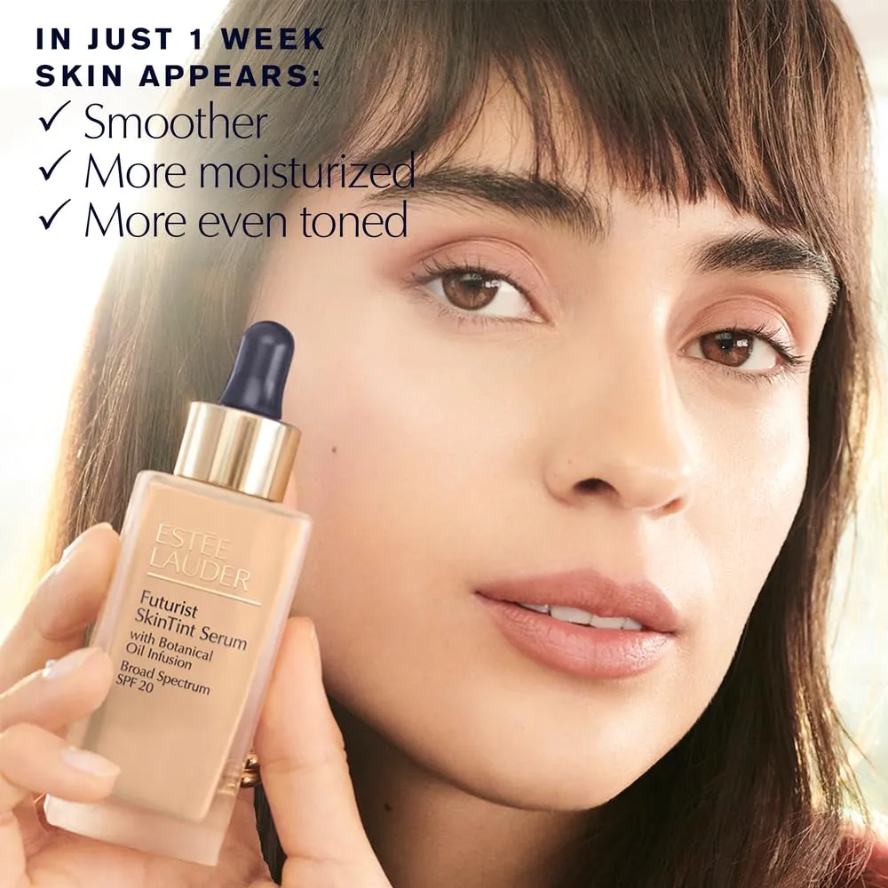Estée Lauder Futurist SkinTint Serum Foundation SPF 20 with Glycerin | Light Coverage, 1.0 Fl Oz