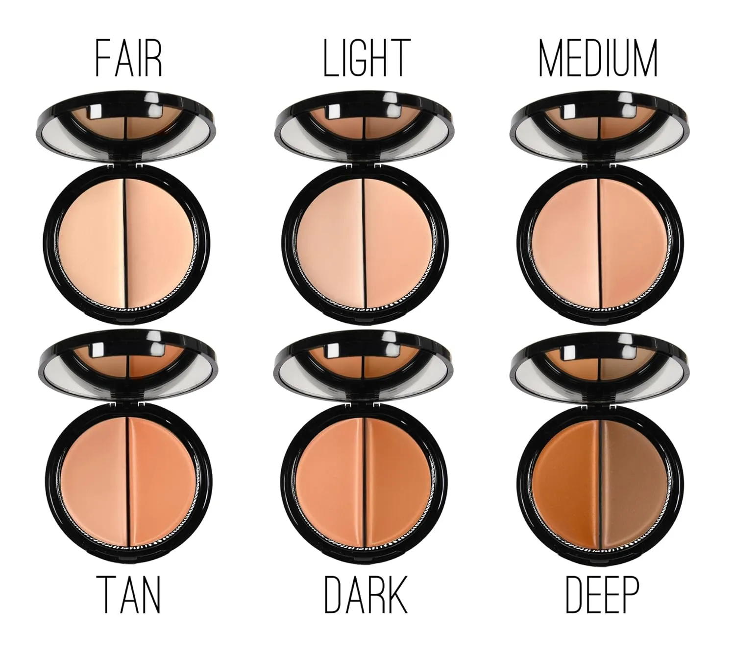 EVE PEARL Dual Salmon Concealer Full Coverage Under Eye Concealer Smooth Skin Treatment Brighten Makeup Hydrate Skincare (Deep)