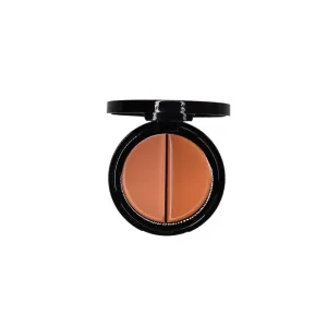 EVE PEARL Dual Salmon Concealer Full Coverage Under Eye Concealer Smooth Skin Treatment Brighten Makeup Hydrate Skincare (Tan)