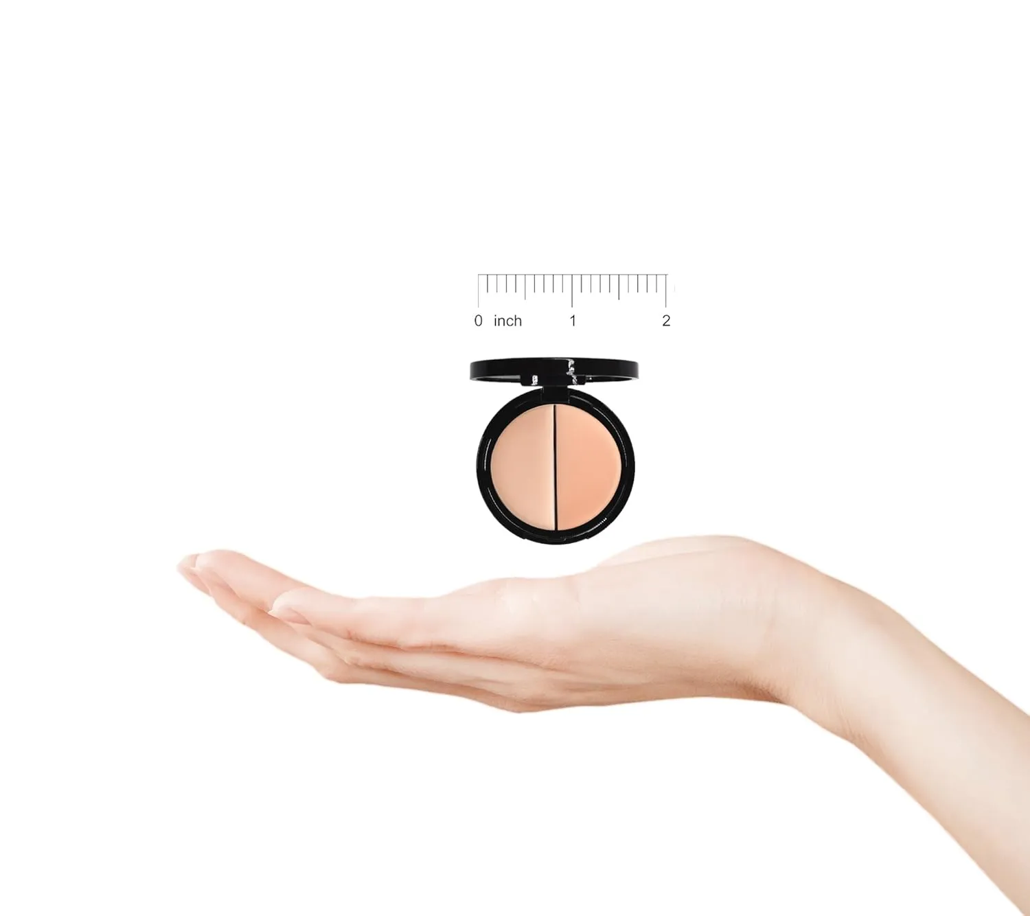 EVE PEARL Dual Salmon Concealer Full Coverage Under Eye Concealer Smooth Skin Treatment Brighten Makeup Hydrate Skincare (Tan)