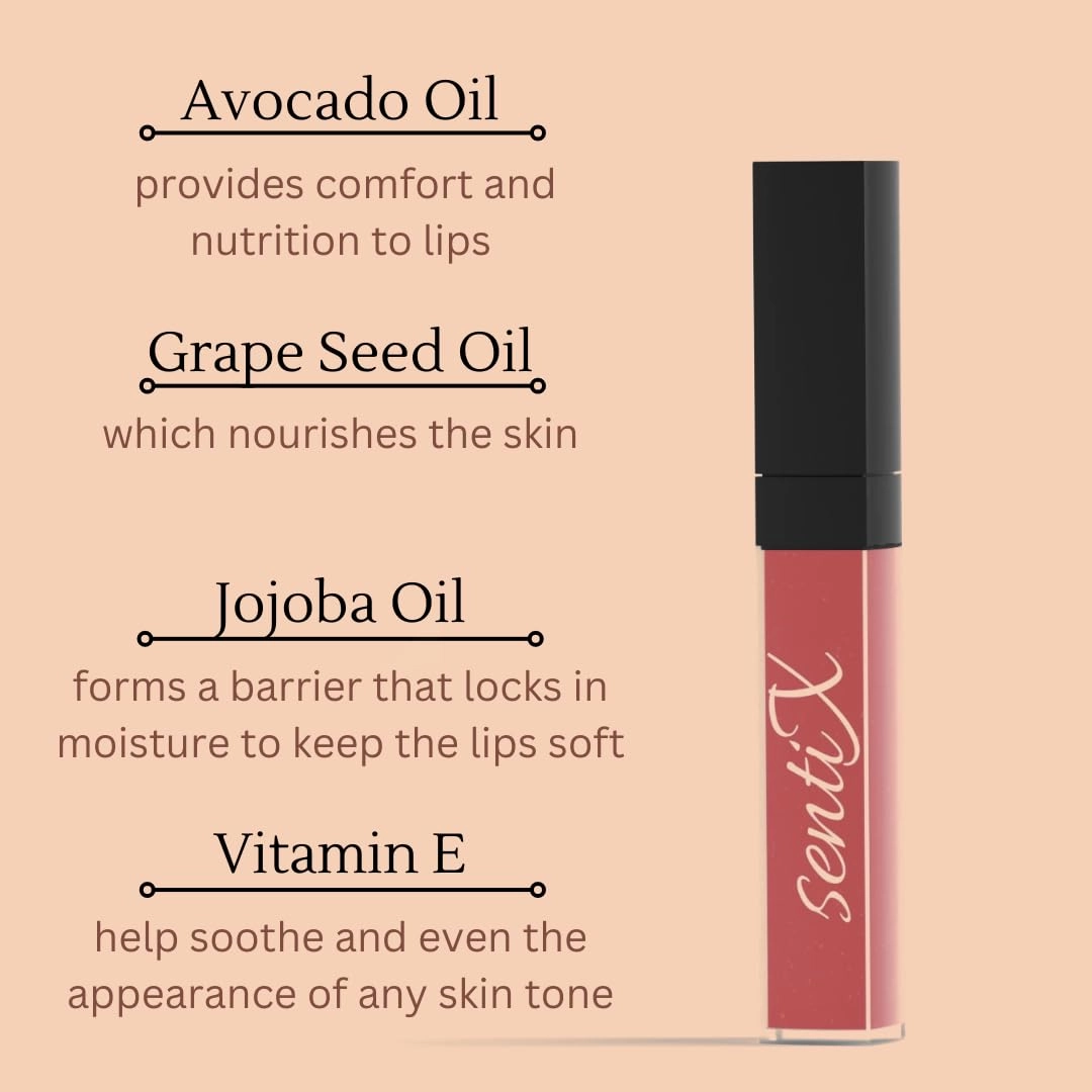 Evening lady collaction, Matte Liquid Lipstick, Long-Lasting, Vegan Formula, Paraben-Free, Pink 8g, Aphrodite