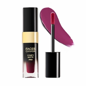 FACE'S.CANADA Comfy Matte Pro Liquid Lipstick - Raise Your Wine 03, 5.5 ml | 10HR Longstay | Intense Color | Macadamia Oil & Olive Butter Infused | Lightweight Super Smooth | No Dryness | No Alcohol