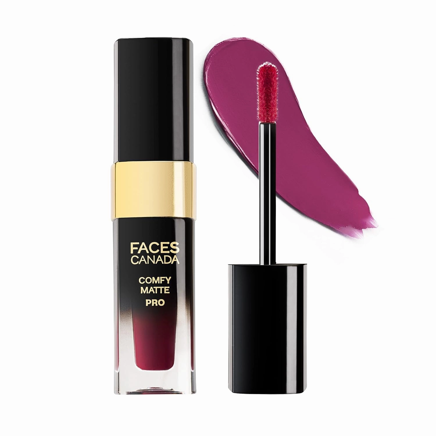 FACE'S.CANADA Comfy Matte Pro Liquid Lipstick - Raise Your Wine 03, 5.5 ml | 10HR Longstay | Intense Color | Macadamia Oil & Olive Butter Infused | Lightweight Super Smooth | No Dryness | No Alcohol