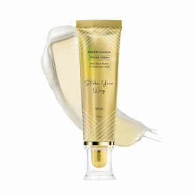 FACES' CANADA Strobe Cream - Gold 30Ml | Primer   Highlighter   Moisturizer | Shea Butter & Hyaluronic Acid | Intense Hydration | Flawless Radiant Dewy Skin | Illuminating & Glowing Makeup Base