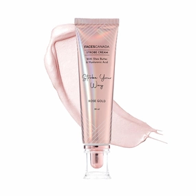 FACES' CANADA Strobe Cream - Rose Gold 30Ml | Primer   Highlighter   Moisturizer | Shea Butter & Hyaluronic Acid | Intense Hydration | Flawless Radiant Dewy Skin | Illuminating & Glowing Makeup Base