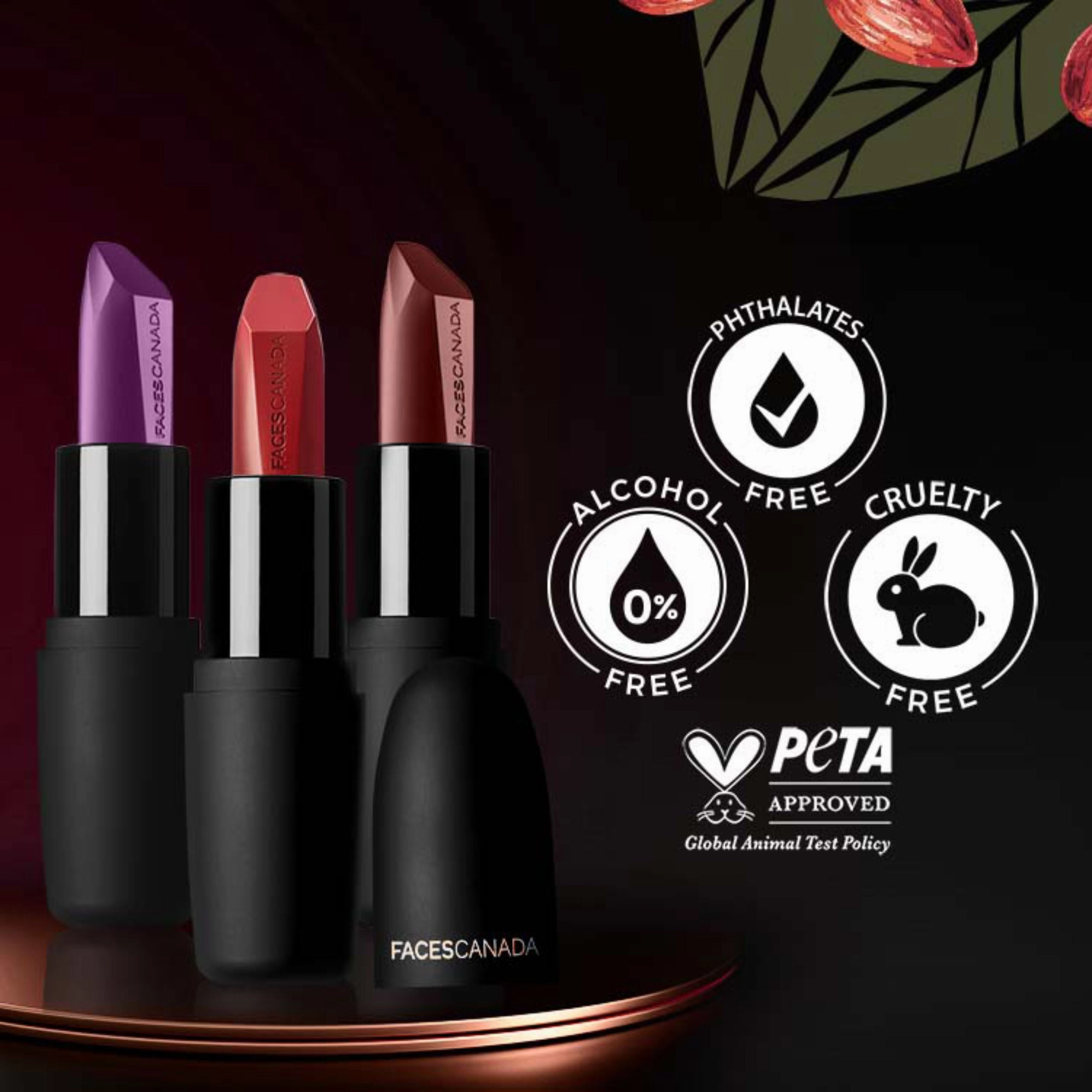 Faces Canada Weightless Matte Lipstick |Jojoba and Almond Oil enriched| Highly pigmented | Smooth One Stroke Weightless Color | Keeps Lips Moisturized | Shade - Peach Candy 4g