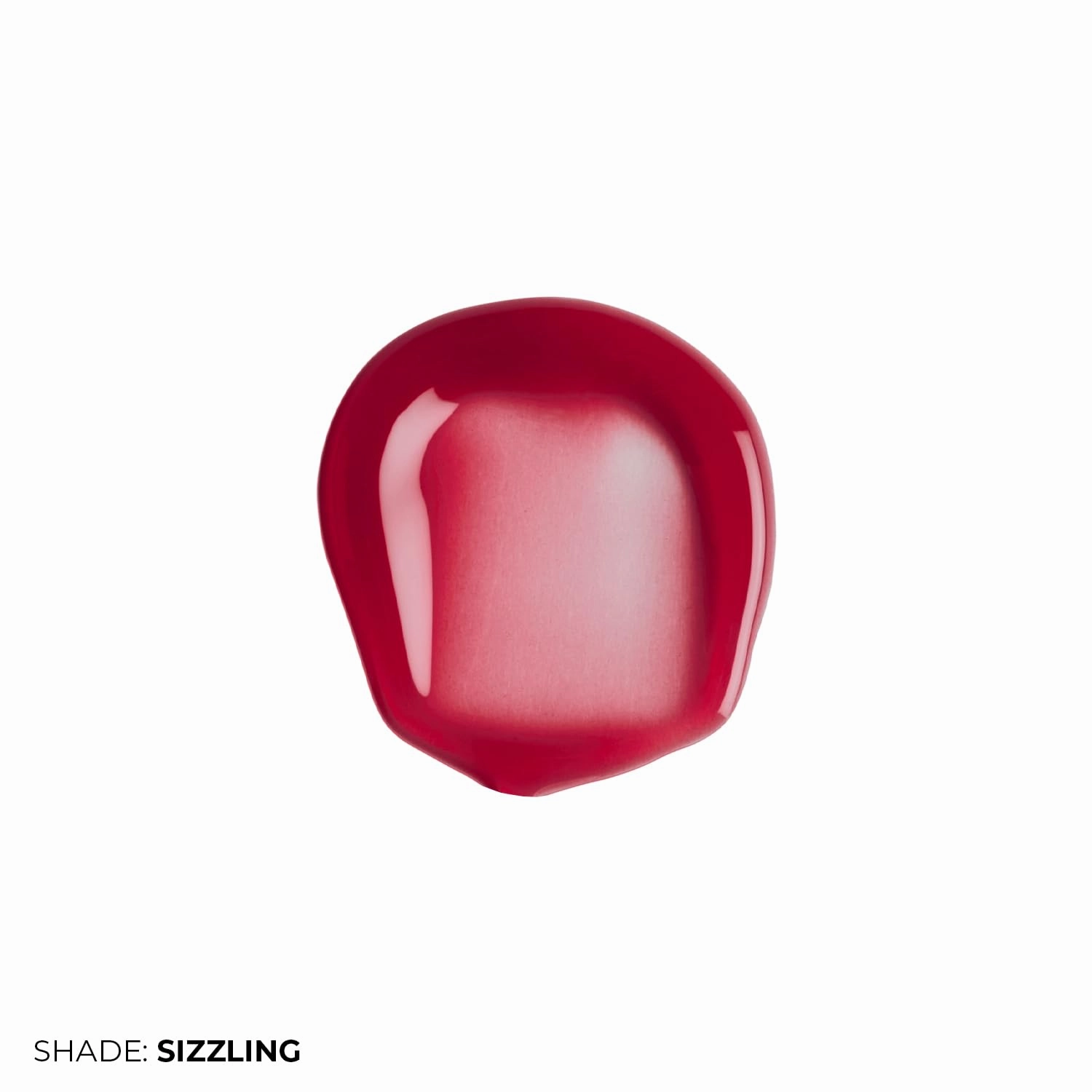 FAE Beauty Peptide Hydrating & High Shine Tinted Lip Gloss (12gm) | With Passionfruit Oil & Argireline to Smoothen, Even, and Soften Lips | Non Sticky | Vegan | Shade Sizzling | Sheer Cherry Red Gloss