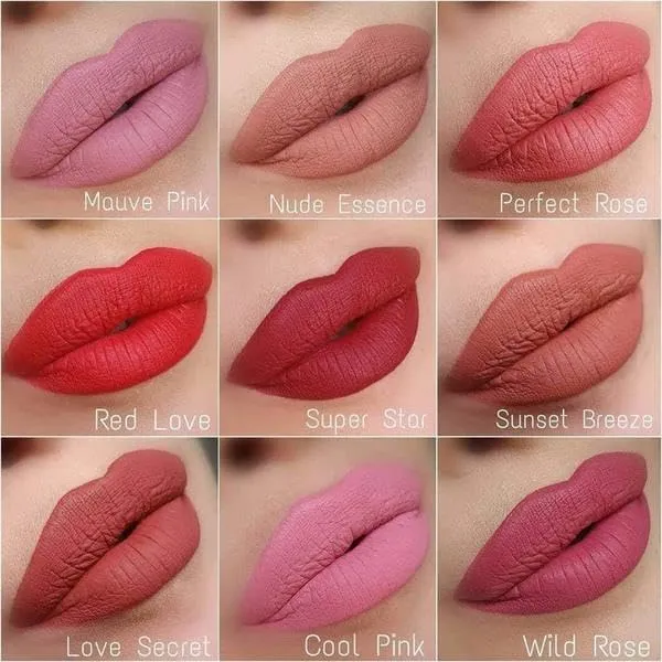 FARMASi Matte Liquid Lipstick 01 Mauve Pink - Bold and Velvety Finish