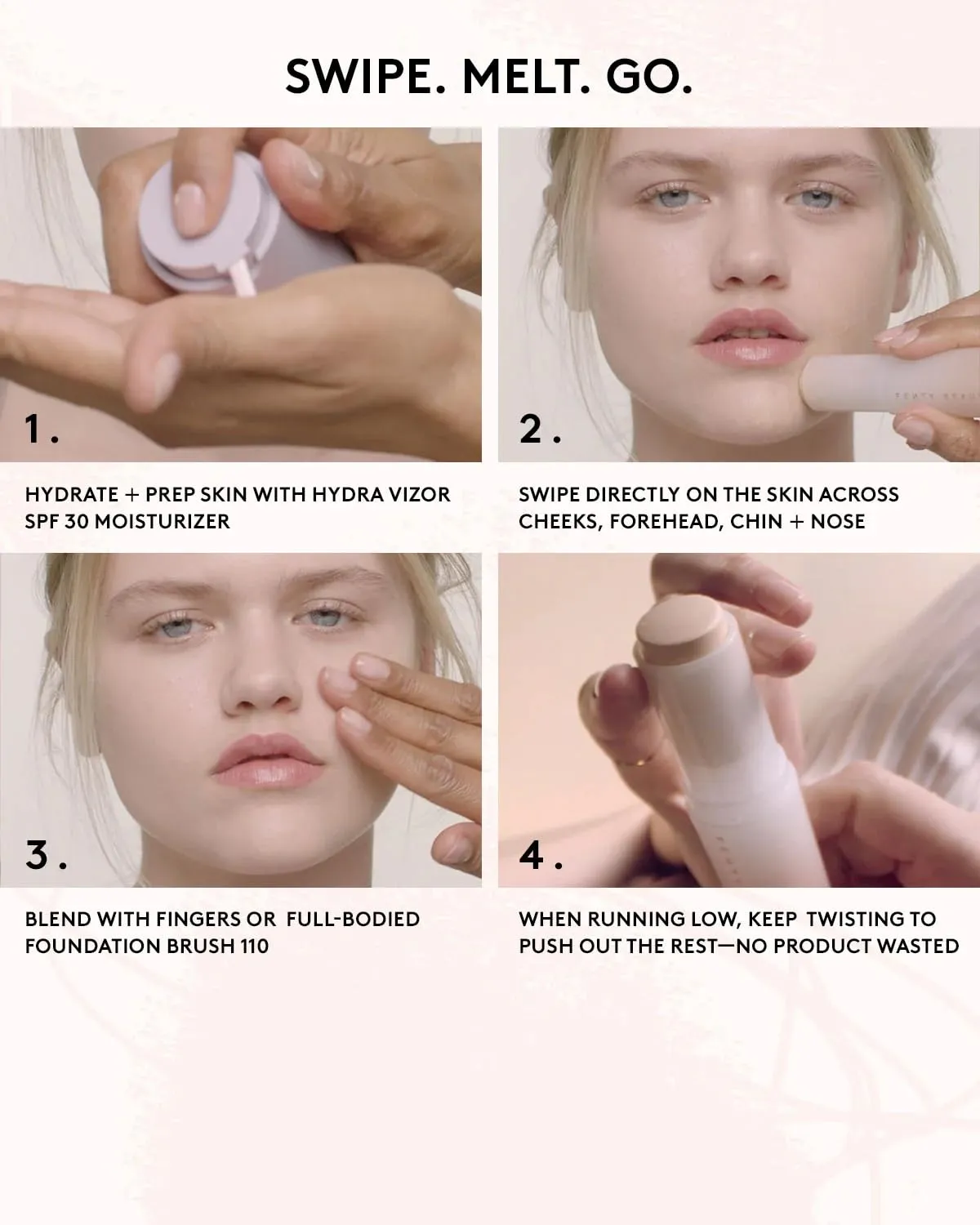 Fenty Beauty by Rihanna Eaze Drop Stick Blur   Smooth Tint Stick Foundation 10